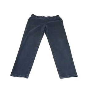 Soft Surroundings‎ Womens Pants XL Black Ankle Pull On Stretch Waist 28405